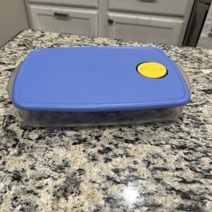 Tupperware Rock N Serve microwavable #3381B-1 with vented lid. Great condition